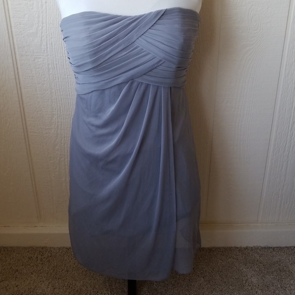 David's Bridal Strapless or Strapped Dress